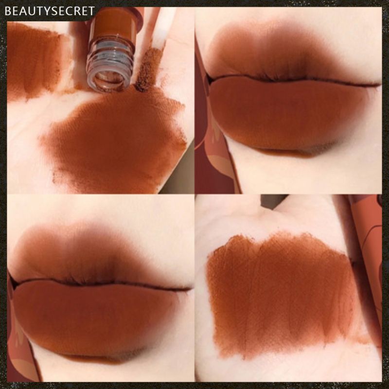 (Hàng Mới Về) Bộ 6 Thỏi Son Lì Dưỡng Ẩm Lâu Trôi 6 Màu Tùy Chọn