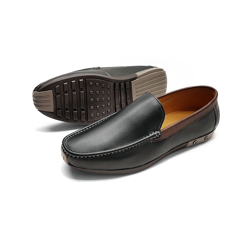 Giày Lười Nam Da Bò Thật Nguyên Miếng GM32