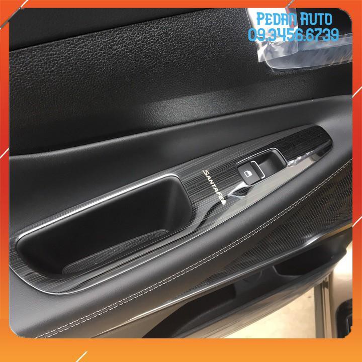 Ốp Nội Thất Titan Xe SANTAFE 2019 2020 2021, bộ sản phẩm gồm 5 chi tiết