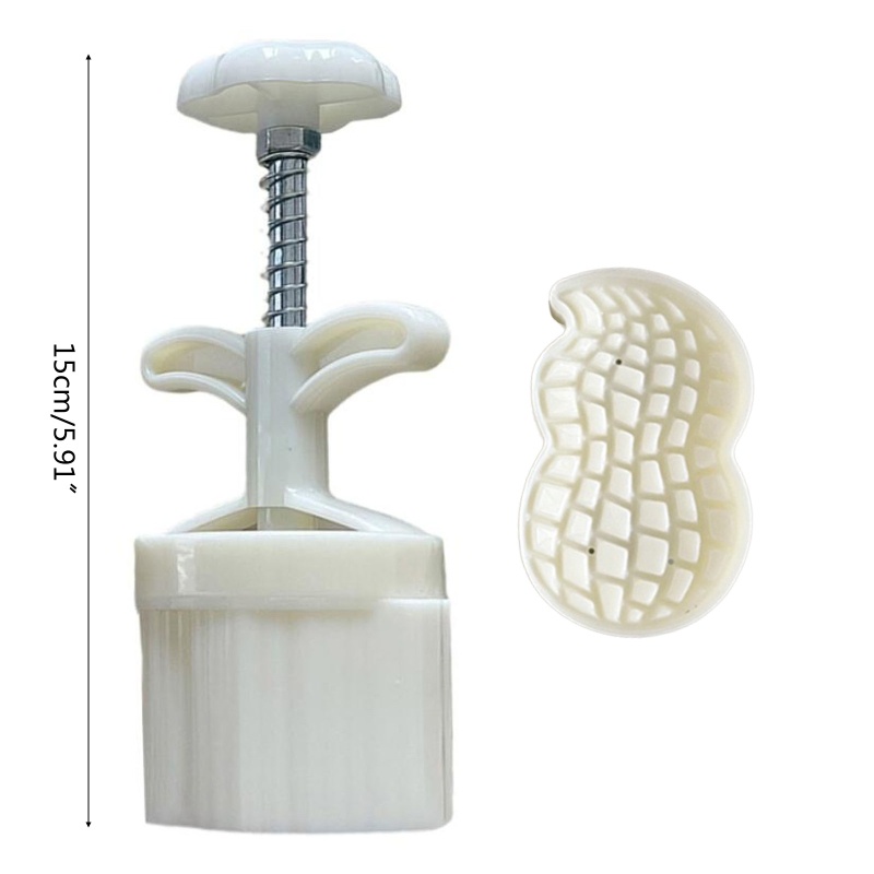 Khuôn Nhựa Nhấn Tay Làm Bánh Trung Thu Hình Hạt Đậu Phộng Dễ Thương 75g DIY