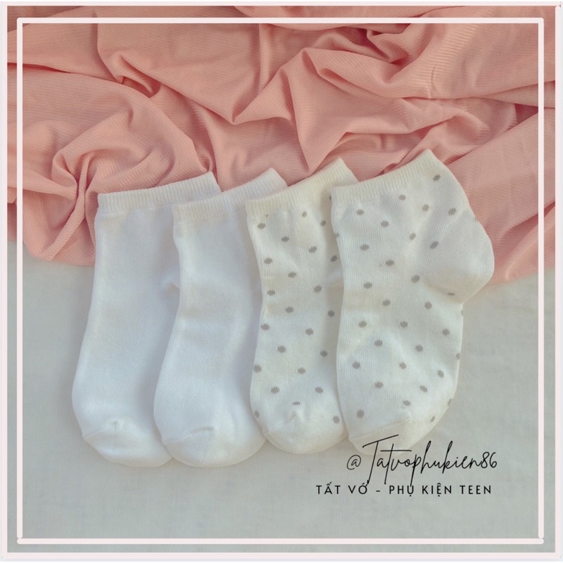 Tất nữ hàn quốc ⭐️FREESHIP 06⭐️ Tất nữ cổ ngắn -cute chất liệu cotton thấm hút mồ hôi