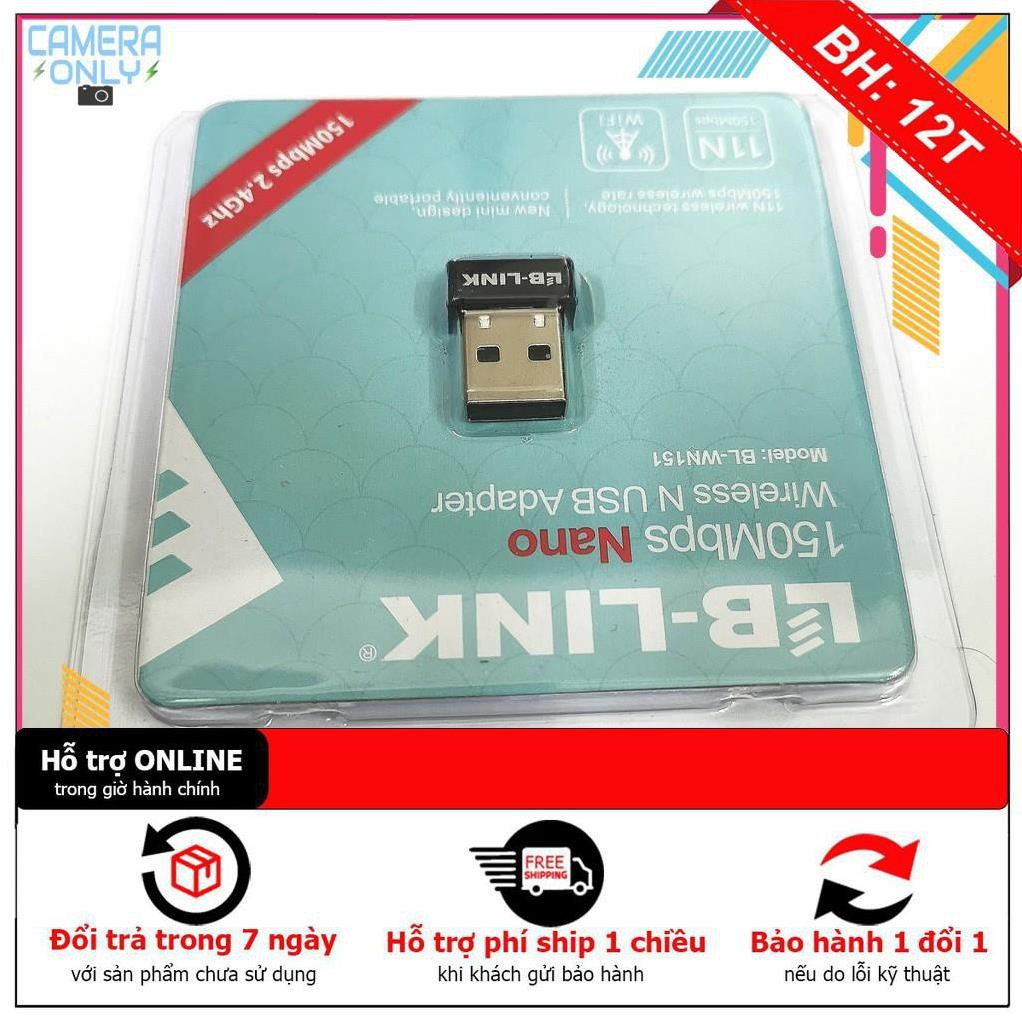 [BH12TH] USB thu wifi LB-Link W151 150Mbs siêu nhỏ ( bằng đầu thu chuột không dây)