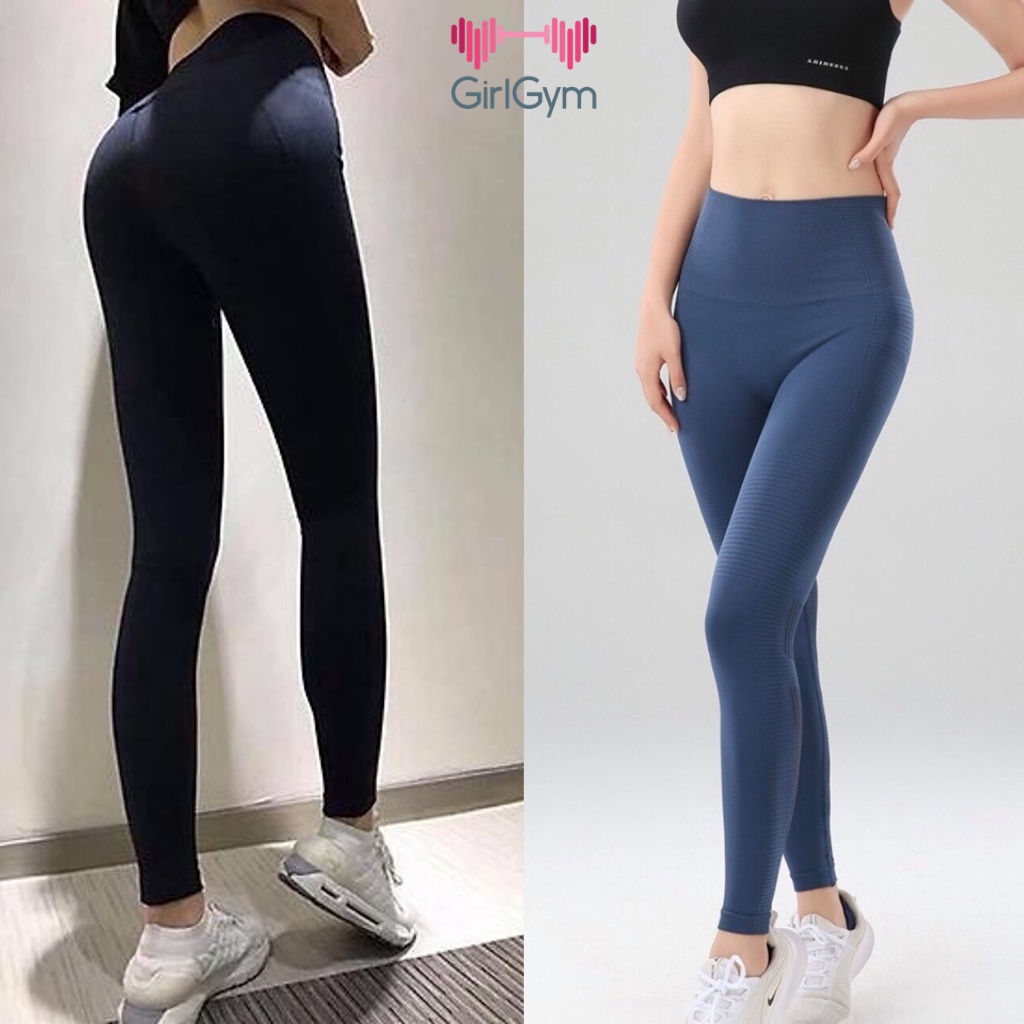 Quần tập legging, gym, yoga dài cạp cao siêu nâng mông ôm dáng vải co dãn 4 chiều thoáng mát GirlGym