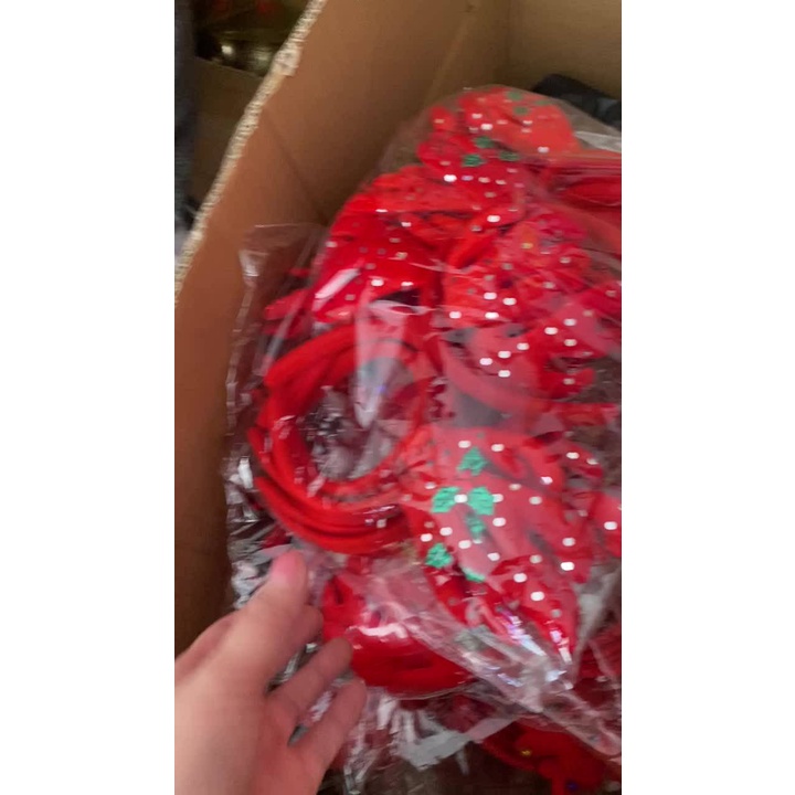 Bờm Tóc Giáng Sinh Ông Già Noel Sừng Tuần Lộc  Đáng Yêu Cute