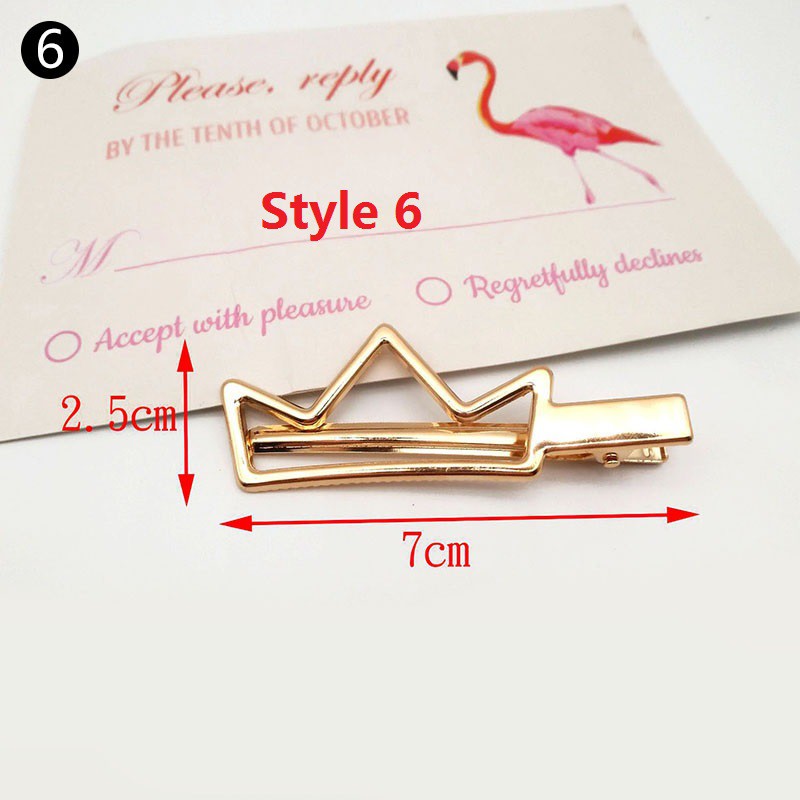 Kẹp tóc kim loại xinh xắn dành cho nữ