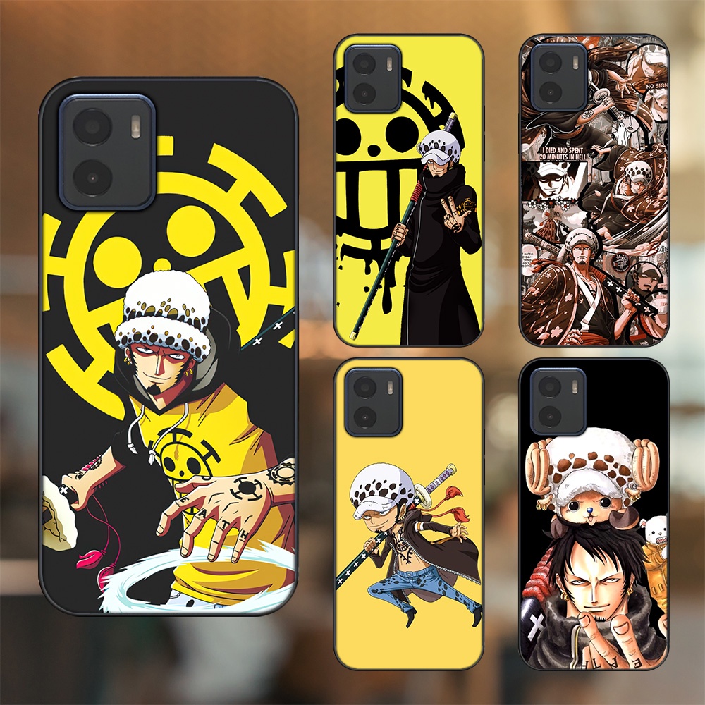 Ốp lưng Vivo Y15s, Y15a viền đen in hình Law One Piece
