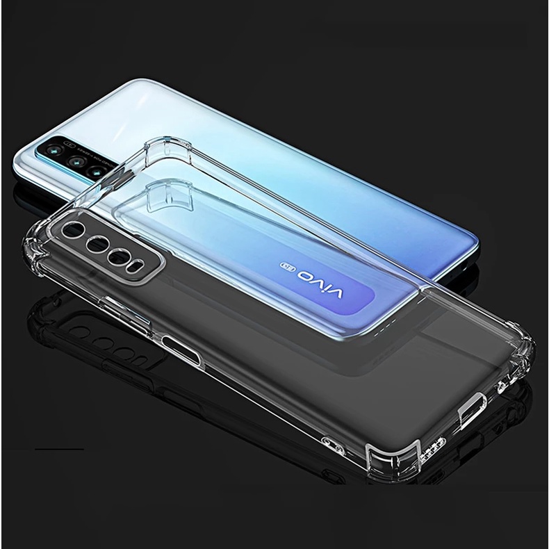 Ốp Điện Thoại Silicon Trong Suốt Chống Sốc Cho Vivo Y12S Y21 Y21S Y15S Y15A V23E Y33S Y01 V21E Y53S Y51 Y3S Y72 5G X60 X70 Pro