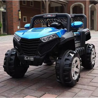 Ô TÔ ĐIỆN  CHO BÉ 6100 MÀU XANH  CÓ ĐIỀU KHIỂN TỪ XA