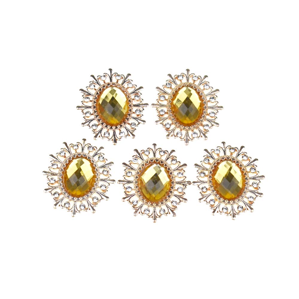 Bộ 10 Mặt Dây Chuyền Kim Loại Đính Đá Ngọc Trai Nhân Tạo Thời Trang