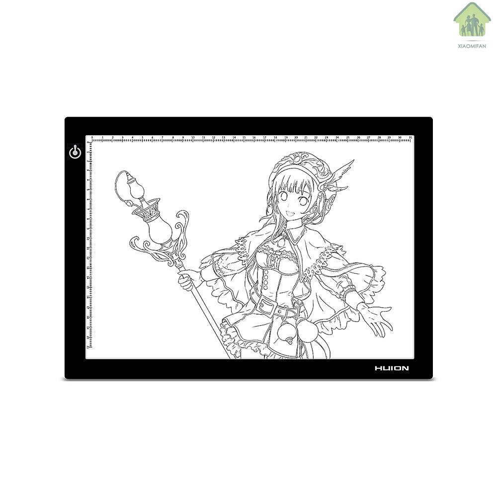 XM Huion L4S Protable Ultra-thin LED Light Pad Acrylic Panel LED Drawing Light Pad Powered by USB with Adjustable Brightness