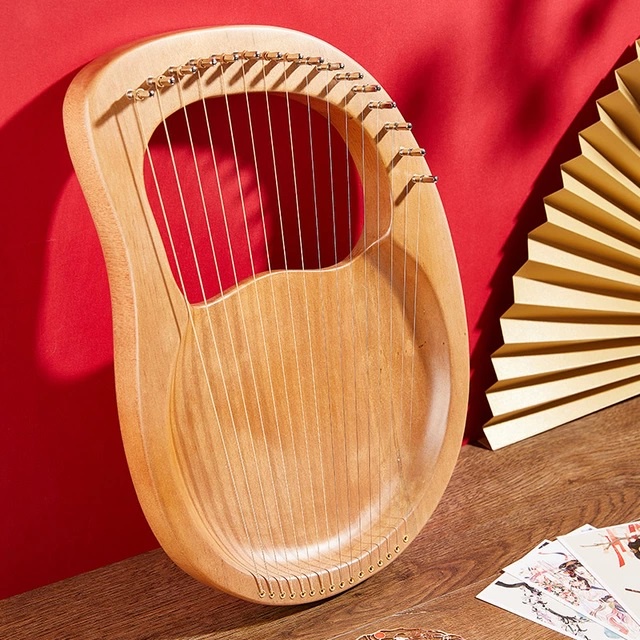 Đàn lyre 16 dây nguyên khối giá rẻ cho bạn mới tập chơi Leaf Music LYS01-Hàng chính hãng