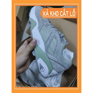 Giày Puma rf disc xám xanh mạ (from bé)