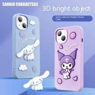 Ốp Điện Thoại Hellokitty Sản Phẩm Mới Thích Hợp Cho iPhone14 Vỏ Điện Thoại Silicon Apple 13Promax Vỏ Bảo Vệ Hoạt Hình Ba Chiều