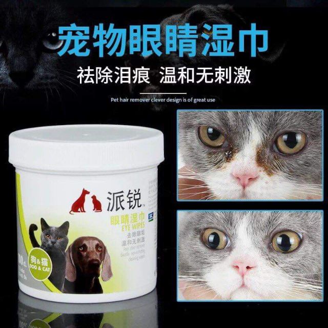 Lau ố mắt cho chó mèo