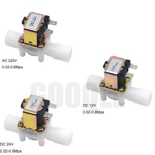 1 / 2 "Van điện từ nhựa 12V 24V 220V Máy giặt từ tính Máy phân phối Nước uống Bộ điều khiển áp suất khí nén