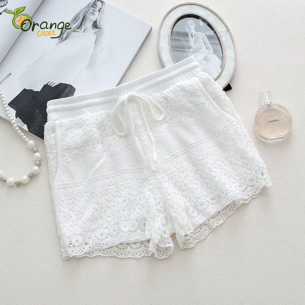 Set Ren Bikini Đi Biển Có Bán Rời Bộ Bikini Ren Đi Biển Orange Closet b6505