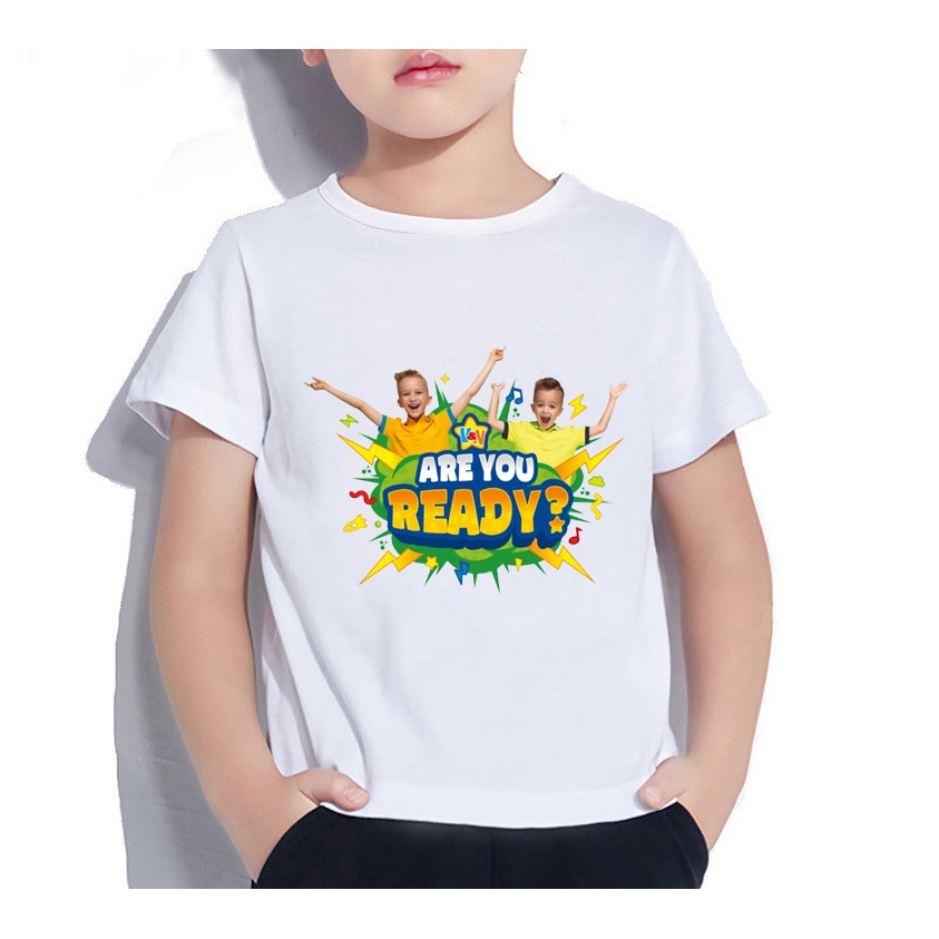 NEW 💥 Áo Thun Tay Ngắn In Họa Tiết Vlad Niki Thời Trang Mùa Hè Dành Cho Bé Trai 2022