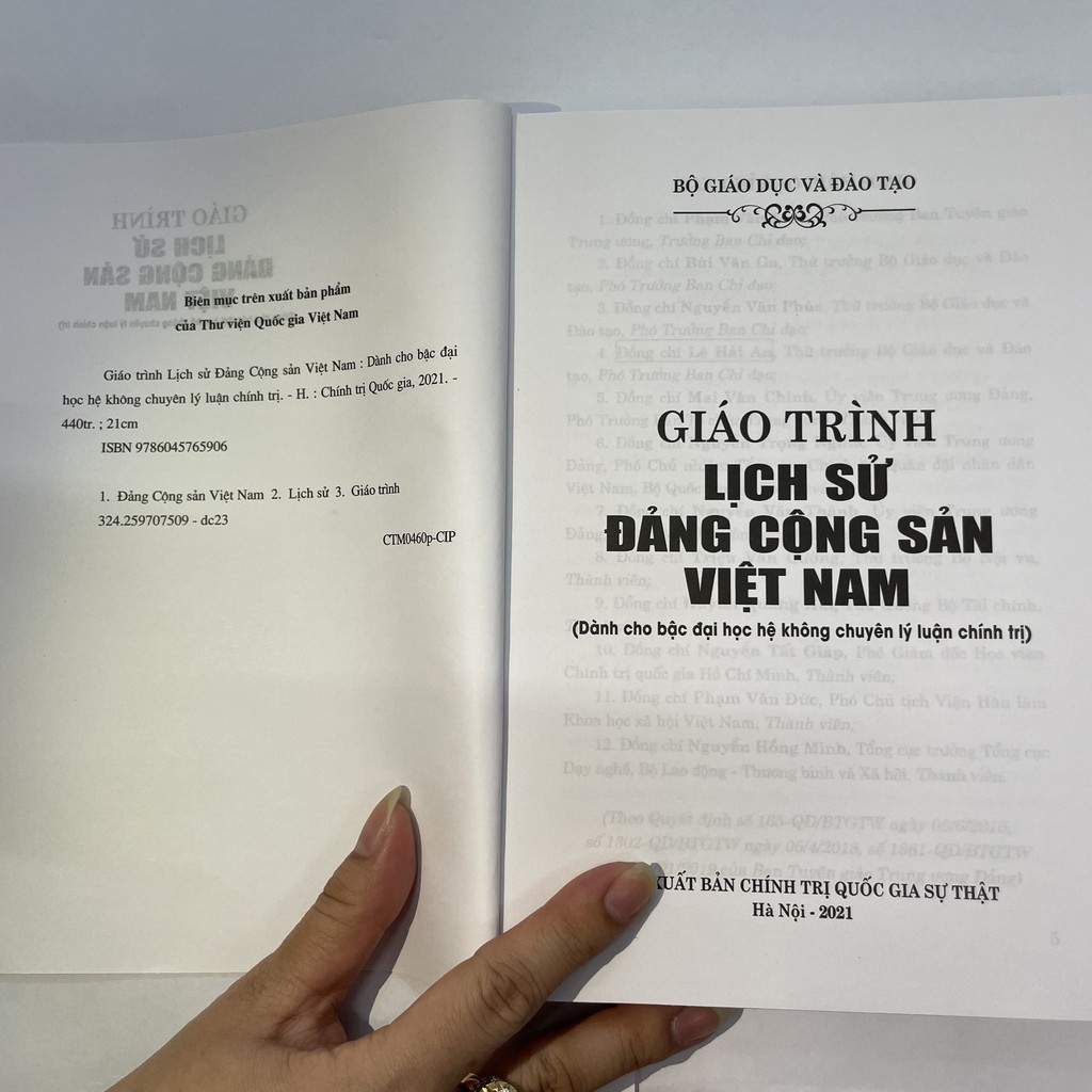 [Sách] Giáo trình Lịch sử Đảng Cộng sản Việt Nam (Dành cho bậc đại học hệ không chuyên lý luận chính trị)