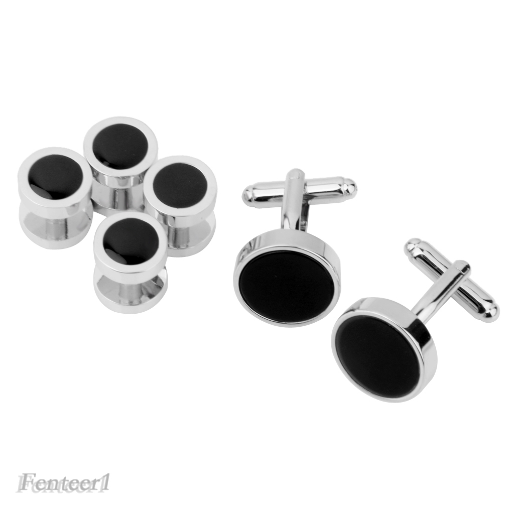 Khuy Măng Sét Tuxedo Cho Áo Sơ Mi Đám Cưới Fenteer1