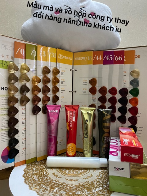 Một bộ thuốc nhuộm tóc màu Nâu vàng (tặng kèm gang tay, oxy) Nâu vàng, màu bền 6 tháng | BigBuy360 - bigbuy360.vn