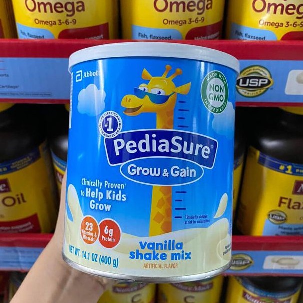 Sữa Bột Pediasure Grow and Gain - Sữa Pediasure Mỹ 400gr cho bé thấp còi, nhẹ cân