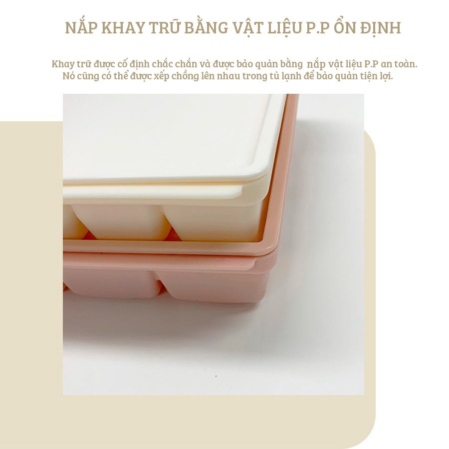 Khay trữ đông silicone chính hãng TGM Hàn Quốc