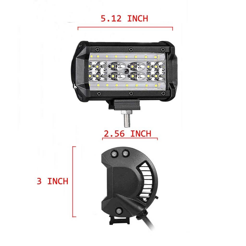 Đèn LED vuông gắn xe ô tô xe tải dùng cho đi đường đêm/sương mù
