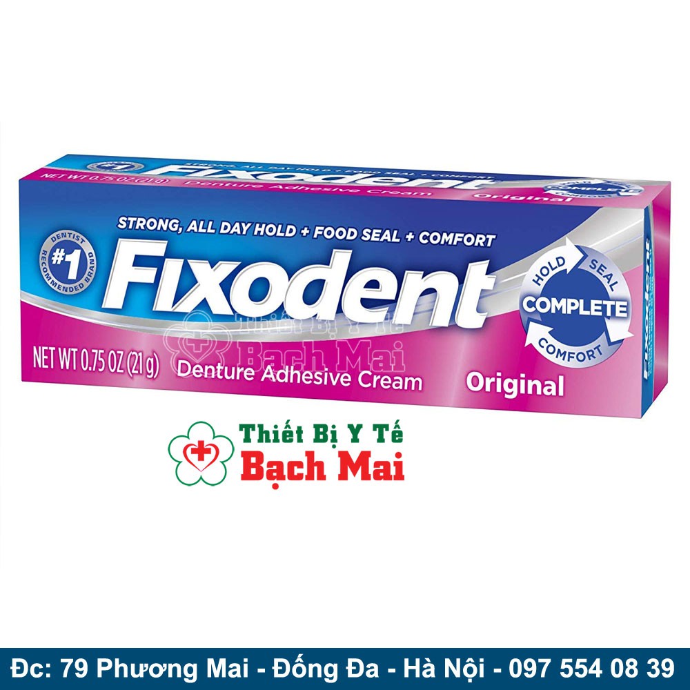 Keo Dán Hàm Răng Giả Fixodent 68g [CHÍNH HÃNG MỸ]