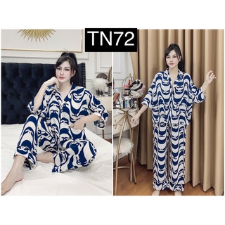 Đồ Bộ Nữ Lụa Satin Tay Ngắn Quần Dài Siêu Đẹp Siêu Sang_Kèm Hình Thật