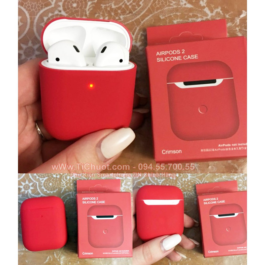 [Siêu Mỏng] Bao Ốp Case Silicon AirPods 1/2 Chống Bẩn