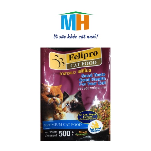 Thức Ăn Cao Cấp Cho Mèo Felipro 500g Vị Hải Sản- MINH HIẾU 4