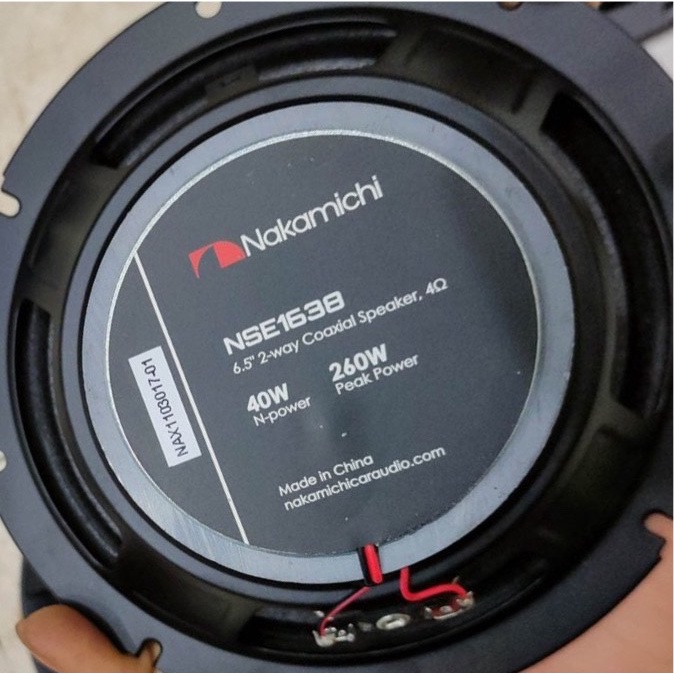 Loa Cánh Toàn Giải NAKAMICHI NSE1638 kích thước 6.5'' ,trở 4Ω -công suât 40W, công suất tối đa 260W _Bảo hành 12 tháng.
