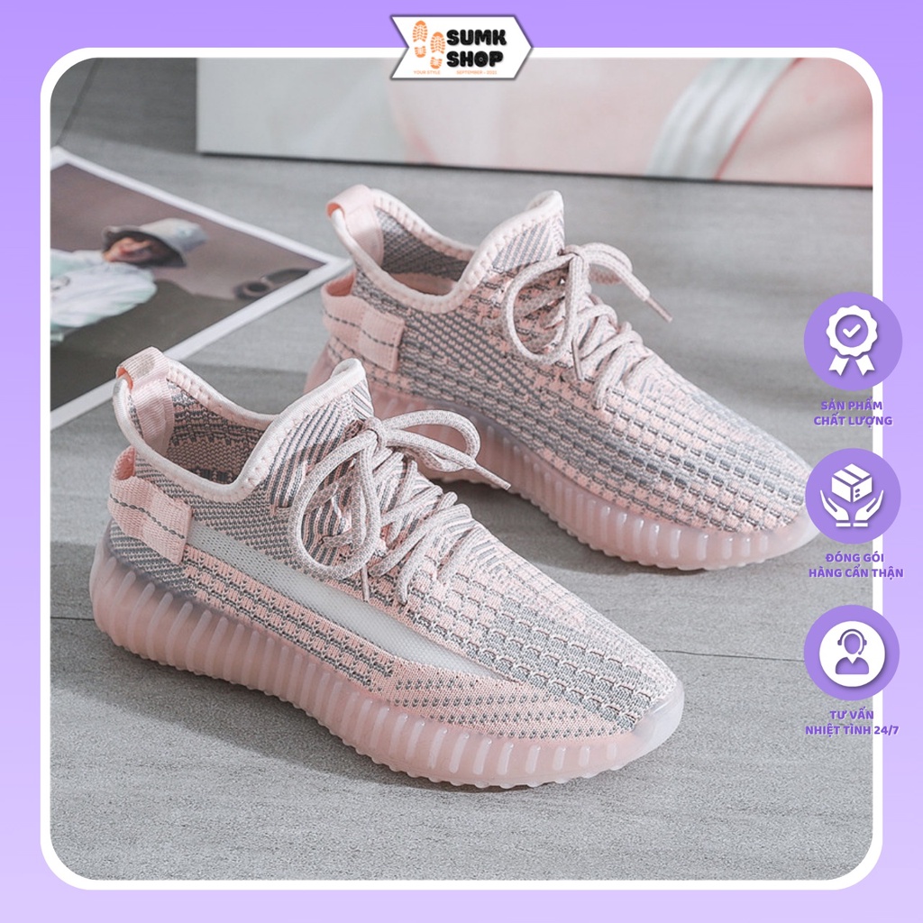 Giày thể thao nữ, giày sneaker nữ dáng đẹp năng động đế cao su non đúc nguyên form bao bền, đẹp, nhẹ