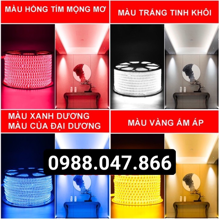 Đèn Led dây đôi 2835 siêu sáng 2 hàng