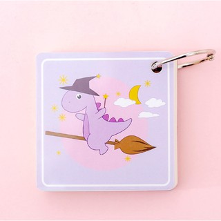 Flashcard hình vuông khủng long| Lumin store