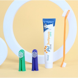 [Rẻ vô địch] Bộ Đánh Răng Kem Đánh Răng Bàn Chải Đánh Răng Chó Mèo Pet Joothpaste