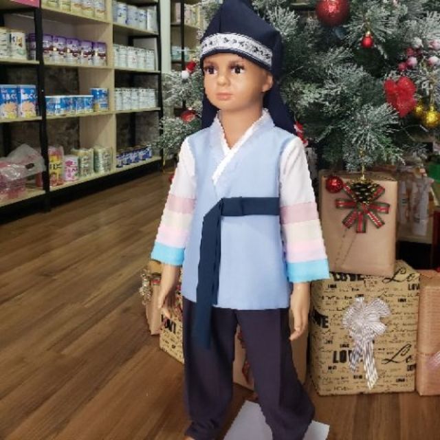 Bộ hanbok bé trai thiết kế trang nhã