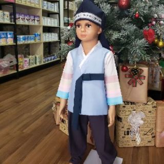 Bộ hanbok bé trai thiết kế trang nhã ( có sẵn )