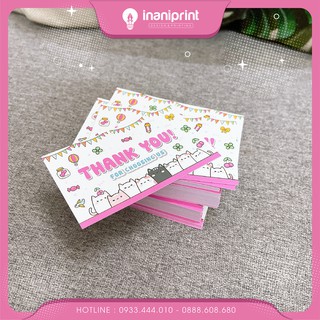 PHIẾU CẢM ƠN KHÁCH HÀNG Siêu kute MS: 014