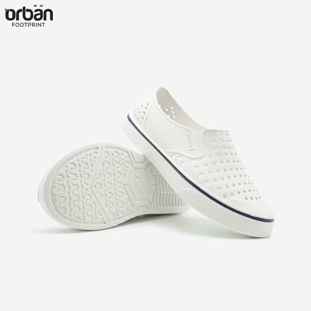 Giày lỗ Urban Footpritn EVA fylon Trắng Lé Xanh Chàm (D2201 AD5)