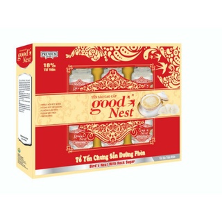 YẾN SÀO CAO CẤP GOOD NEST CHƯNG ĐƯỜNG PHÈN 18% yến lóc 6 lọ x 70ml