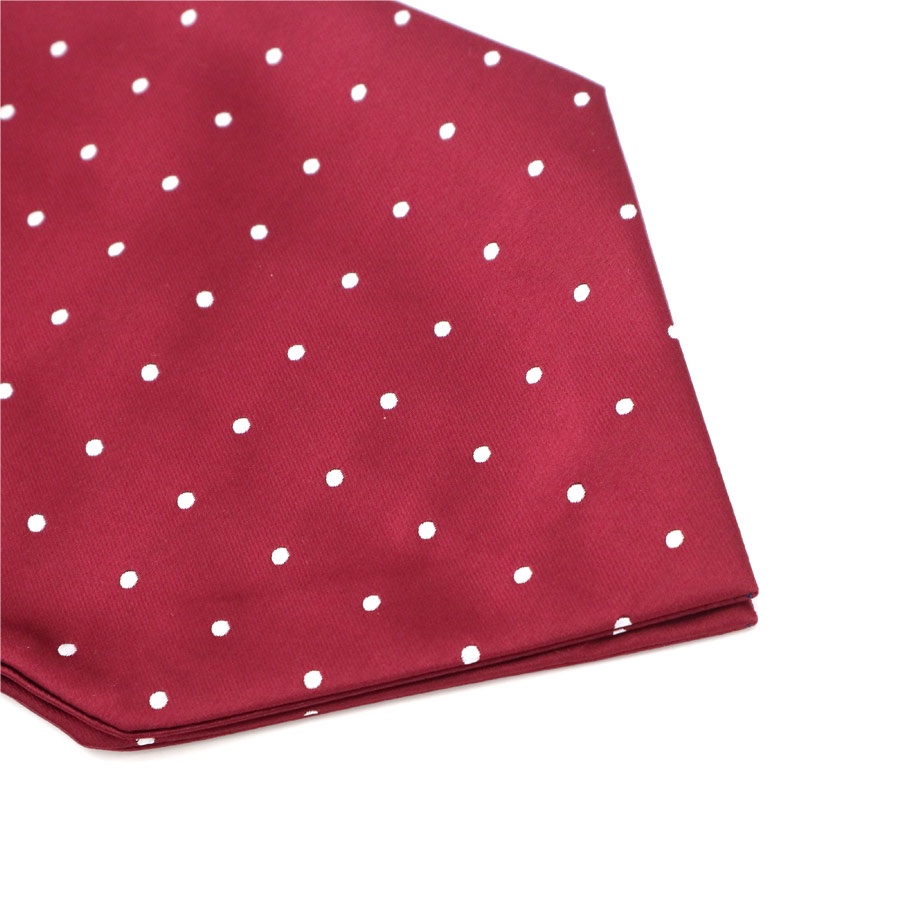 Cà Vạt Lụa Kèm Khăn Tay Chấm Bi Thời Trang Cho Nam