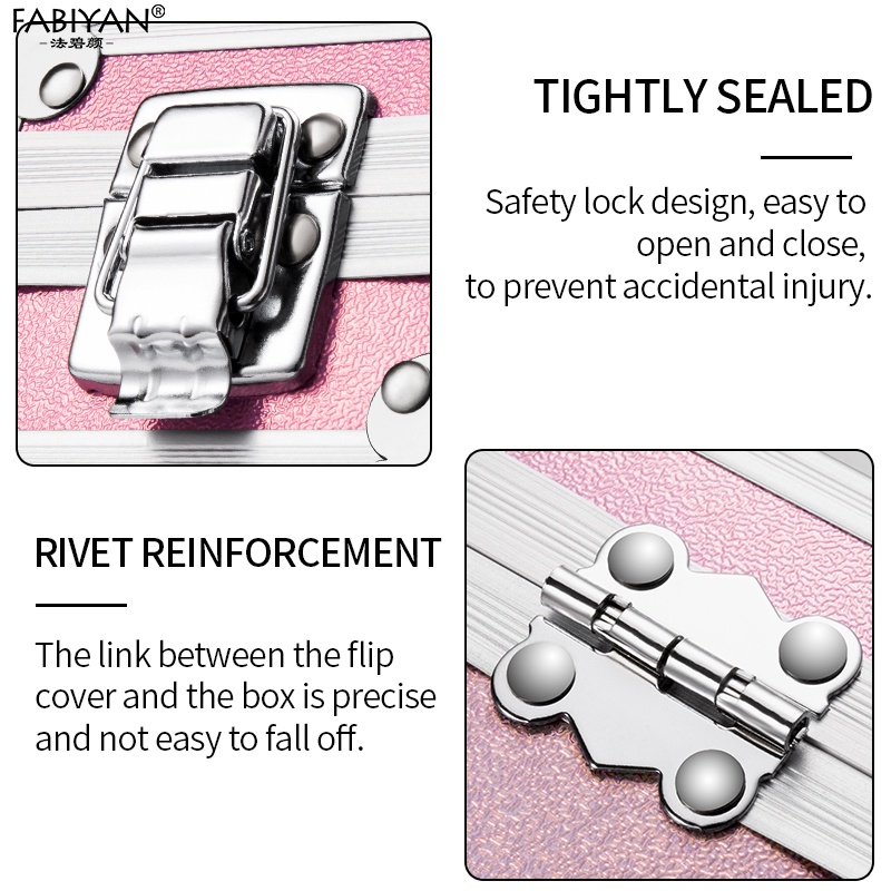 FABIYAN Hộp Đựng Đầu Mài Móng Tay 25 Lỗ Chống Mòn Tiện Dụng Cho Salon