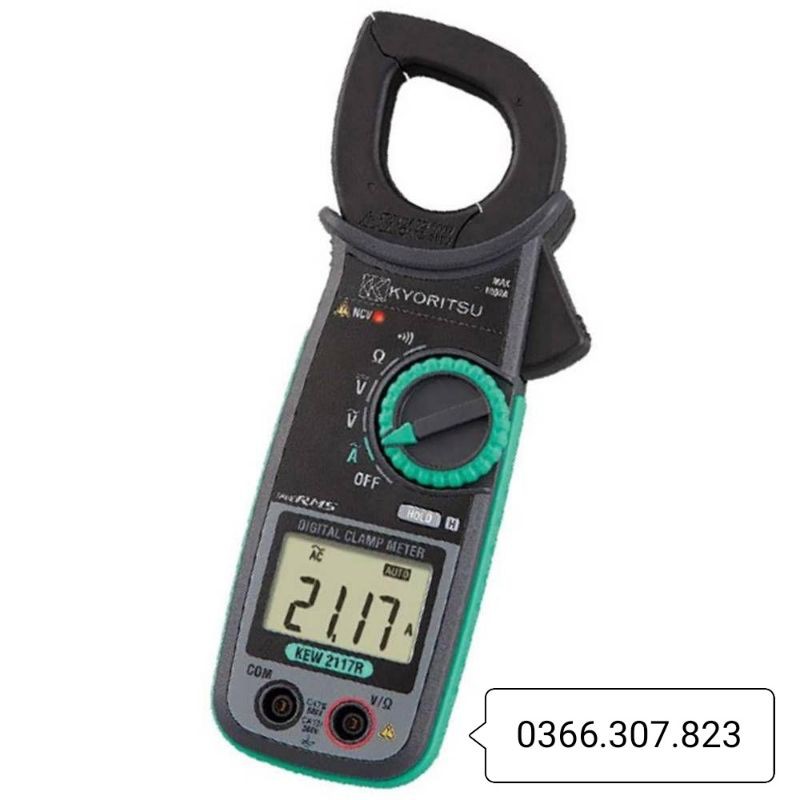 Ampe kìm đo dòng AC KYORITSU 2117R (1000A, 600V)
