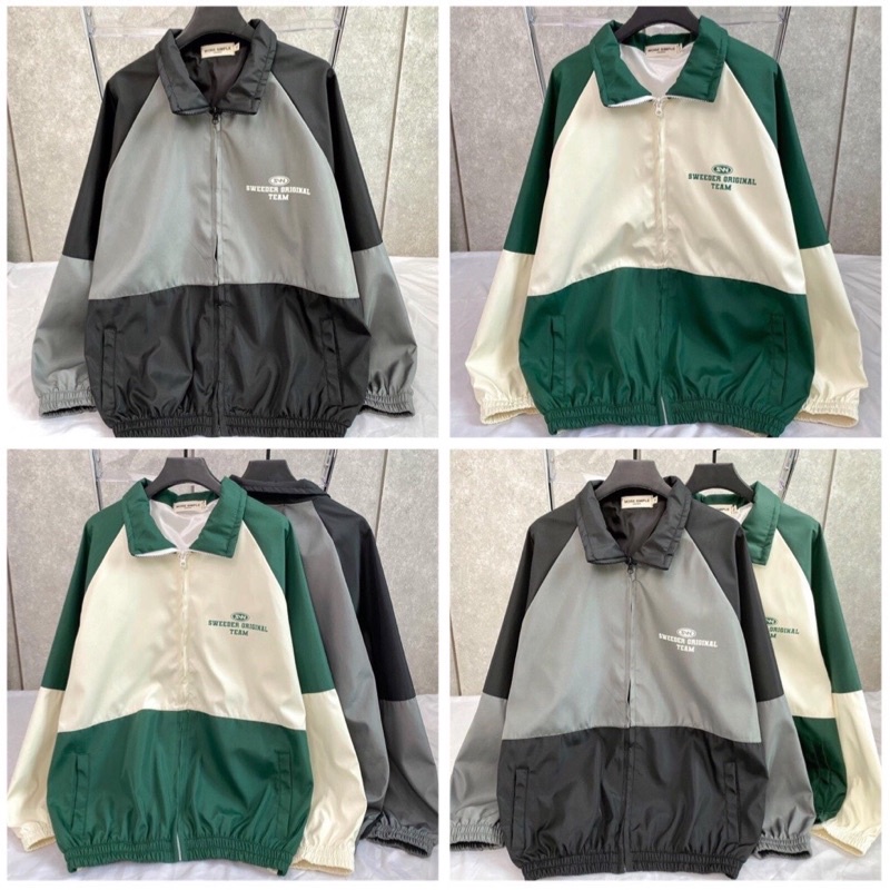 Áo Khoác Gió SWEEDER ORIGINAL Siêu Sang Chảnh Dễ Phối Đồ, Áo Khoác Dù Unisex Nam Nữ( Hàng Sẵn)