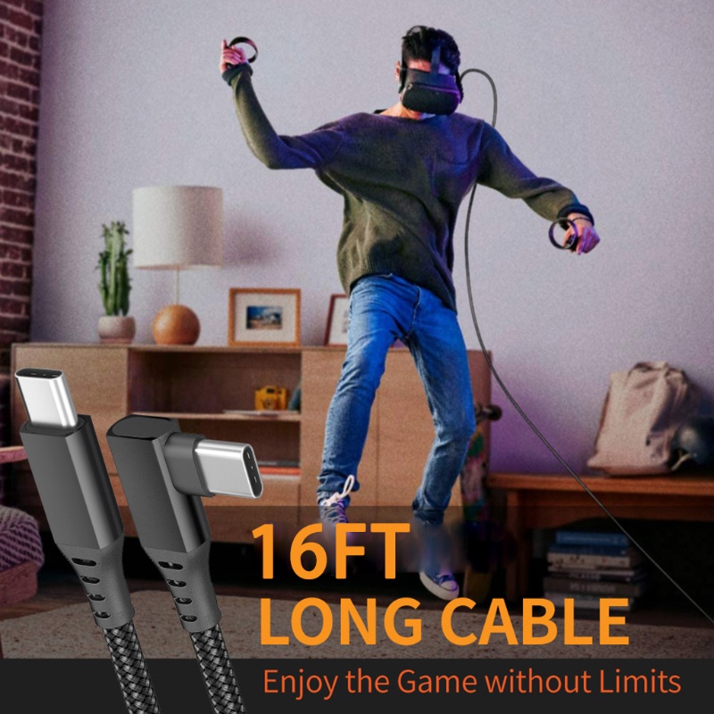 Dây Cáp usb c 5m 16ft vr Cho oculus quest 2 Tốc Độ