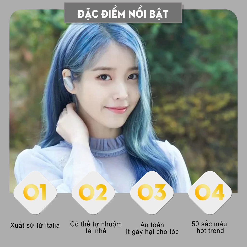 Thuốc nhuộm tóc baby blue giá rẻ tại nhà chính hãng OLAP OL25