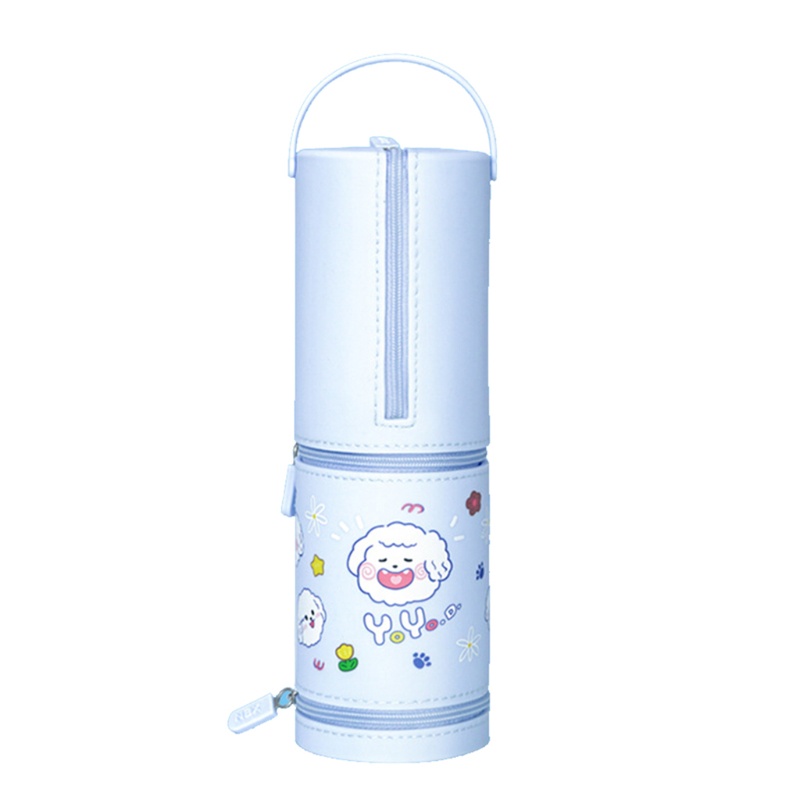 Túi Đựng Bút / Mỹ Phẩm Đứng Màu Hồng / Xanh Dương