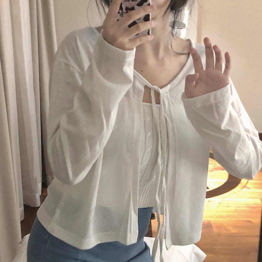 Áo Khoác Cardigan Ngắn Tay Dài Siêu Mỏng Chống Nắng Thời Trang Mùa Hè Cho Nữ