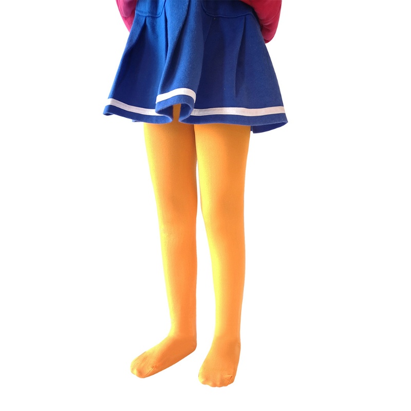 Quần Tất Màu Trơn Hóa Trang Halloween Cho Bé